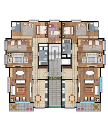 Dora Park C-D-E Bloklar 1. 2. ve 3. Katlar