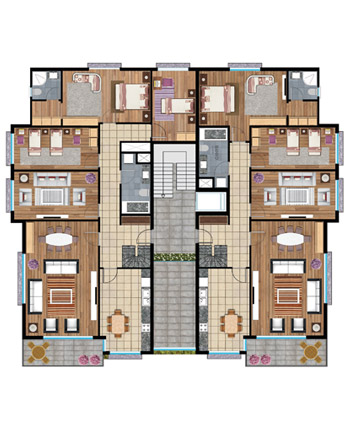 Dora Park C-D-E Bloklar 4. Kat