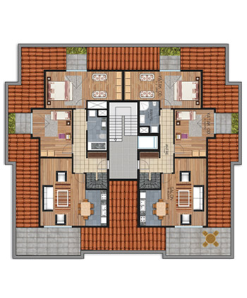 Dora Park C-D-E Bloklar Çatı Katı